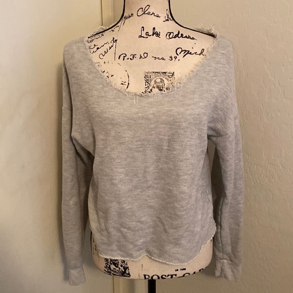 Spiritual Gangster Distressed Crop Sweatshirt Athleisure Casual Athletic Comfy